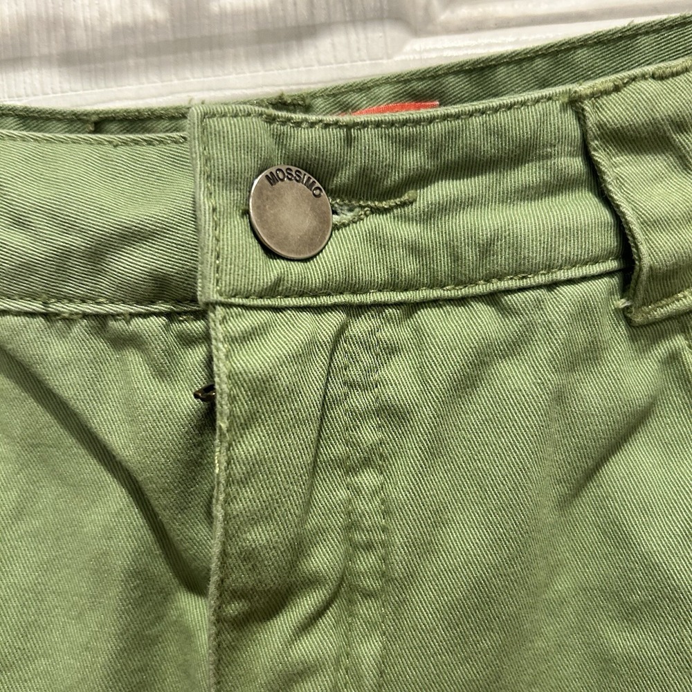 VTG Y2K Mossimo Womens Green Micro Mini Skirt Pleated Ruffle Hem Size 6 Grunge - Picture 3 of 6